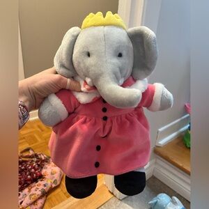Babar The Elephant Queen Celeste Plush Toy Stuffed Animal Dakin